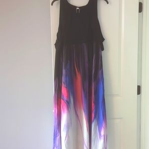 Cold Shoulder Black Sleeve Dress